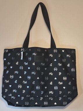 Victoria's Secret PINK Black Logo Tote